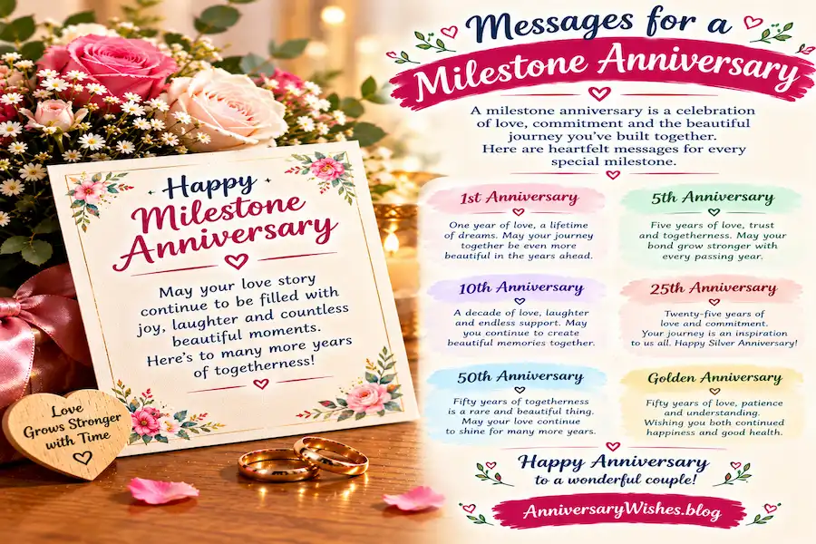 Messages for a Milestone Anniversary