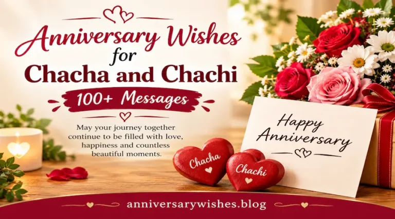 Anniversary Wishes for Chacha and Chachi: 100+ Messages with flowers and a greeting card, anniversarywishes.blog