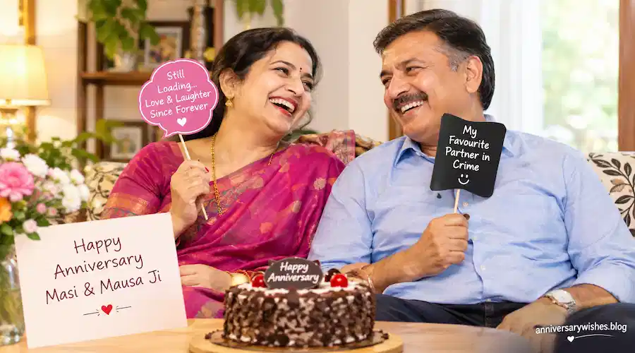 Funny anniversary wishes for Masi and Mausa Ji  anniversarywishes.blog
